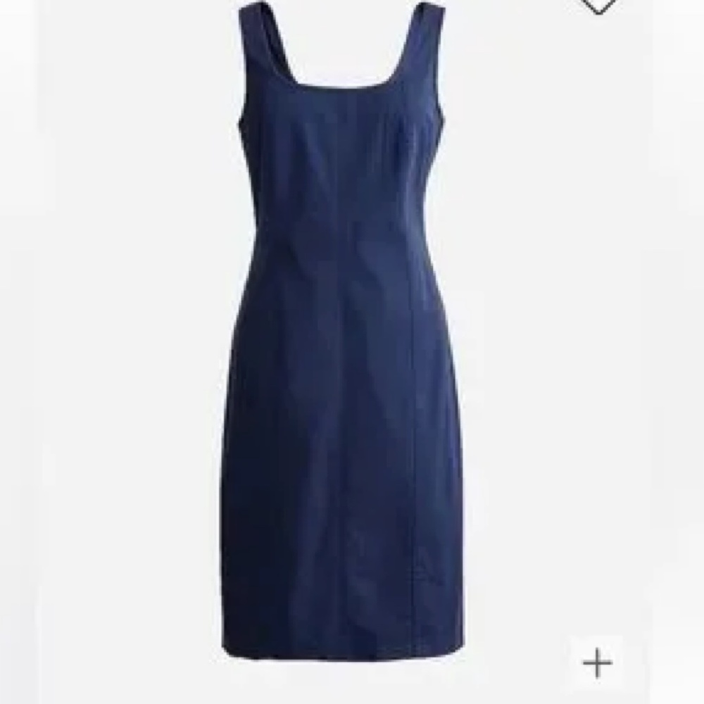 J. Crew Navy Sleeveless Sheath Mini Dress